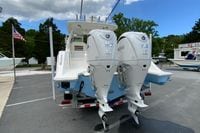 2026 Pursuit DC 286 Dual Console boat with twin Yamaha 300 V6 engines.