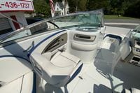 2019 Crownline Eclipse E235 XS boat interior with white seating and sleek design.