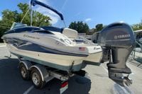 2019 Crownline Eclipse E235 XS boat with Yamaha outboard motor on trailer.