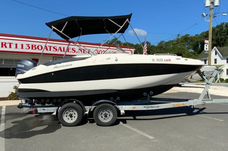 2010 Hurricane SunDeck Sport 200 OB for sale at RT 113 Boat Sales, Selbyville DE