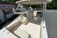 2011 Grady-White Freedom 255 boat interior with seating and steering console.