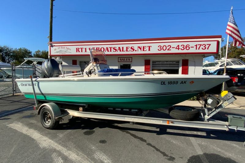 2007 Clearwater 1900 Baystar boat on trailer at RT 113 Boat Sales.