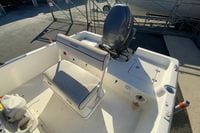 2007 Clearwater 1900 Baystar boat interior with Yamaha outboard motor.