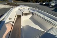2007 Clearwater 1900 Baystar boat interior with open storage compartments and seating.