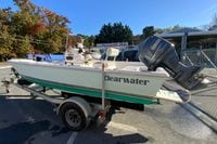 2007 Clearwater 1900 Baystar boat on trailer with Yamaha outboard motor.