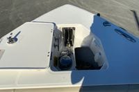 Bow anchor compartment of 2017 Everglades 253 Center Console boat.