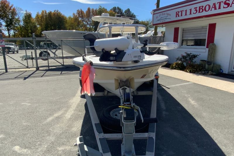 2009 Hewes Redfisher 18 boat on trailer at RT113 Boat Sales.
