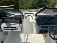 2026 Cobalt R4 OB boat interior with sleek dashboard and modern controls.