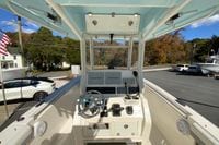 2019 Cobia 262 Center Console boat dashboard with Garmin navigation system.