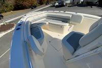 2019 Cobia 262 Center Console boat with spacious seating and sleek design.